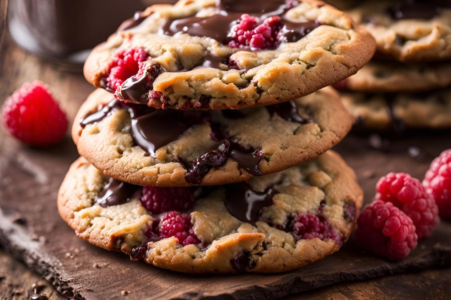 Raspberry Chocolate Chunk Cookie