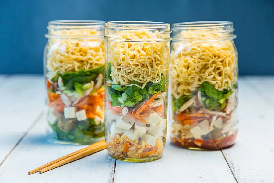 Almost Instant Miso and Tofu Soup in a Jar