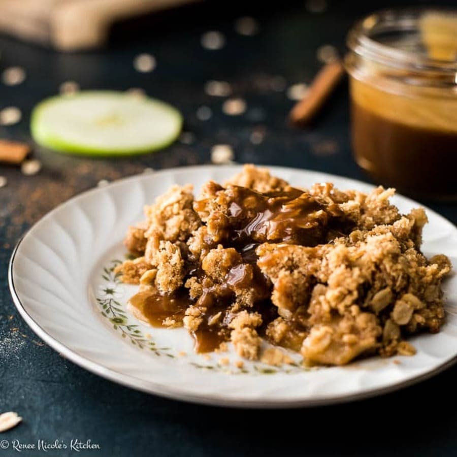 Butterscotch-Cornflake Apple Crisp