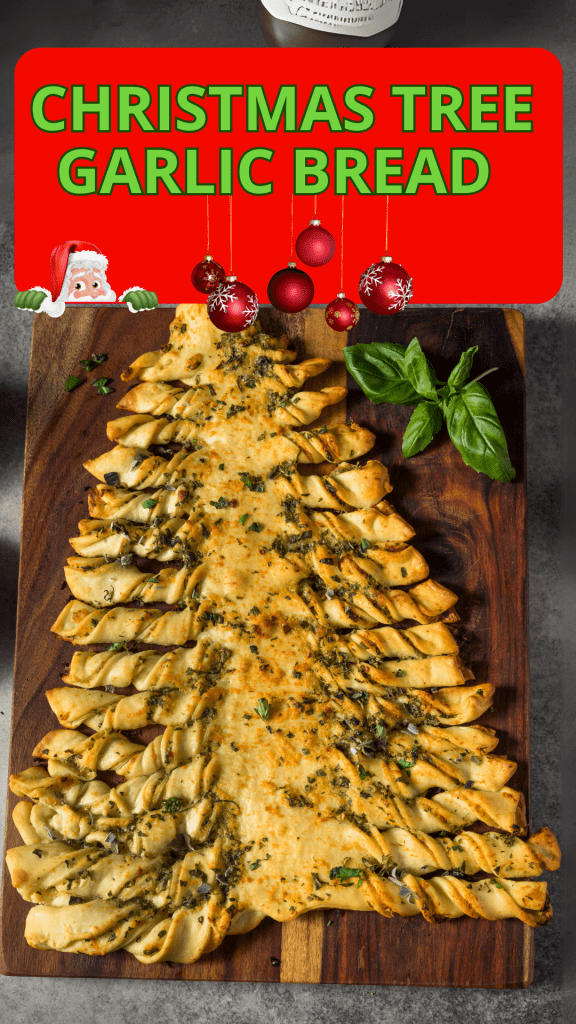 Christmas Tree Garlic Bread 