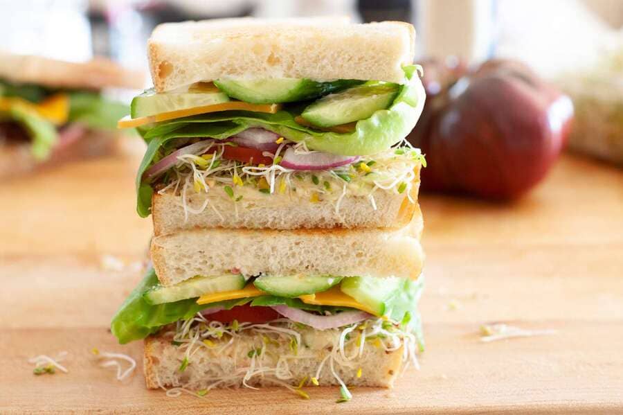 Fully-Loaded Veggie Sandwich