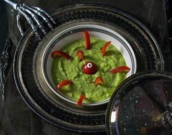 Ghoulishly Green Vegan Potato Soup