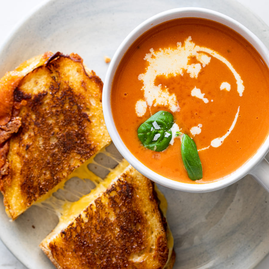 Grilled Cheese and Tomato Soup