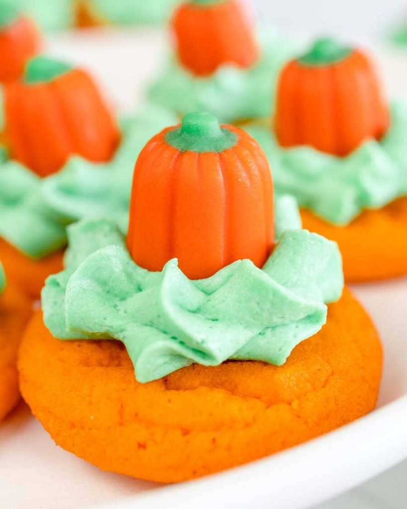  Halloween Pumpkin Cookies