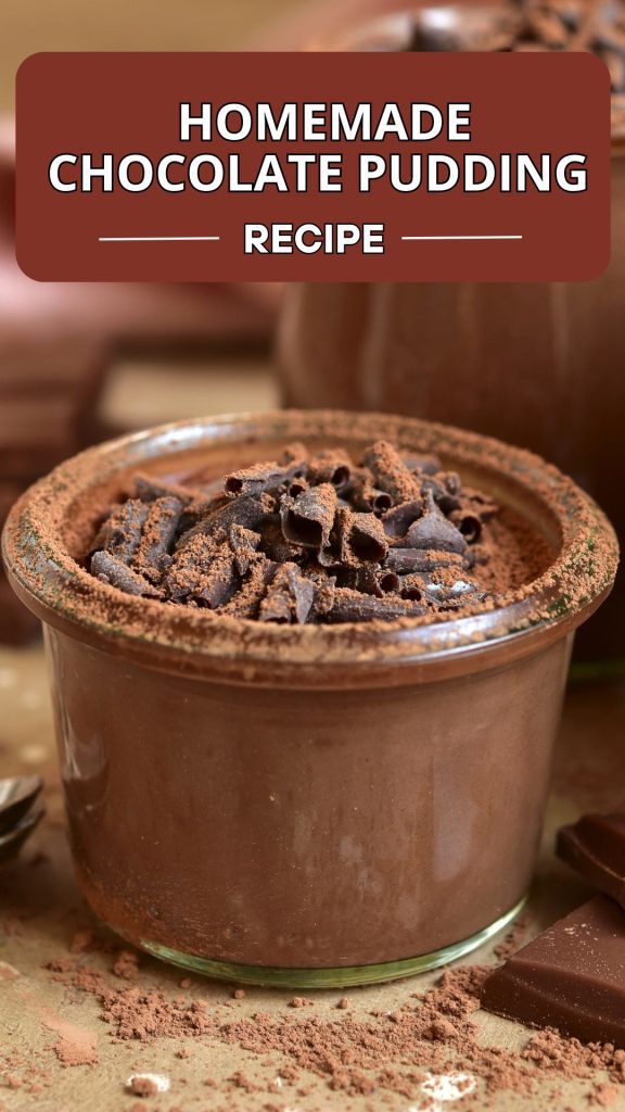 Homemade chocolate pudding recipe