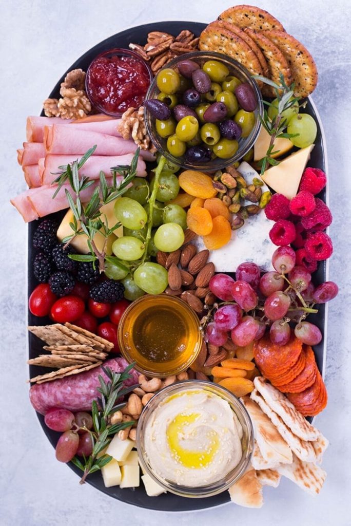 Meat, Cheese, and Fruit Plate