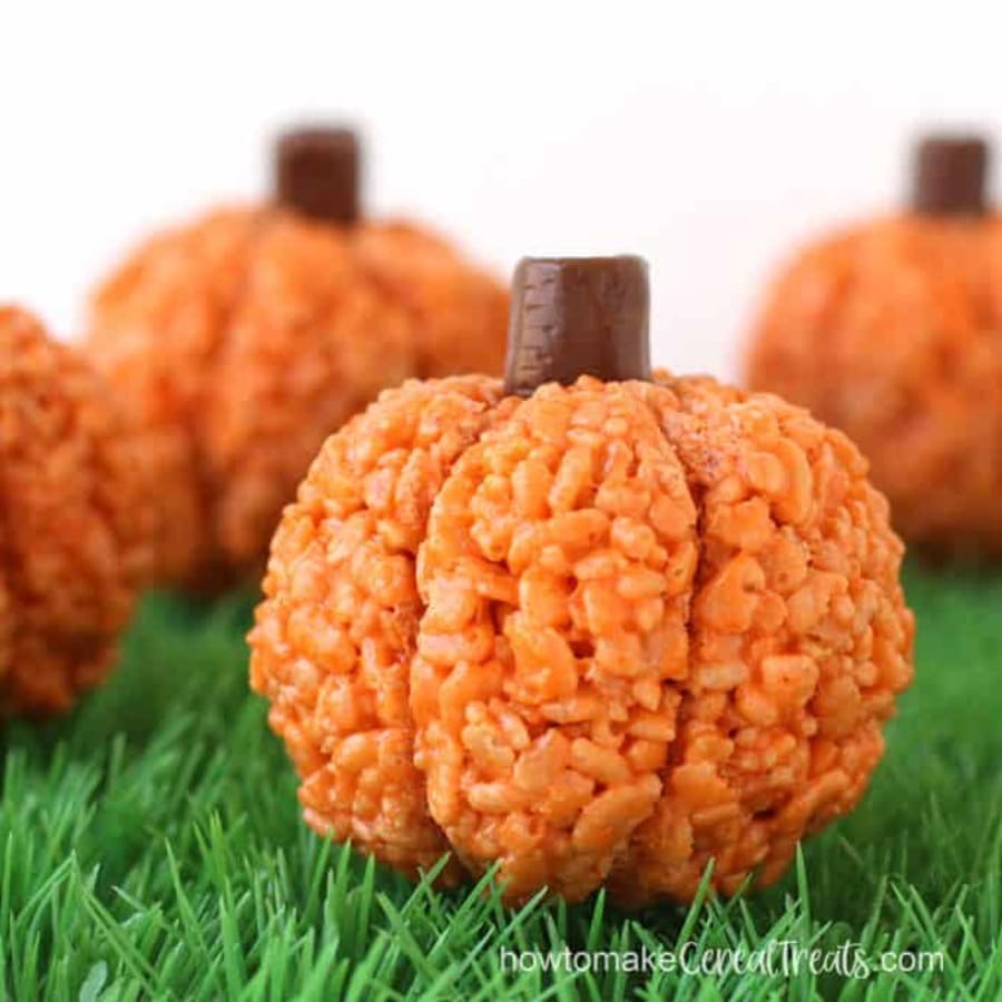 Pumpkin Rice Krispie Treats