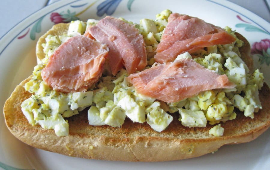 Salmon Salad Tartines