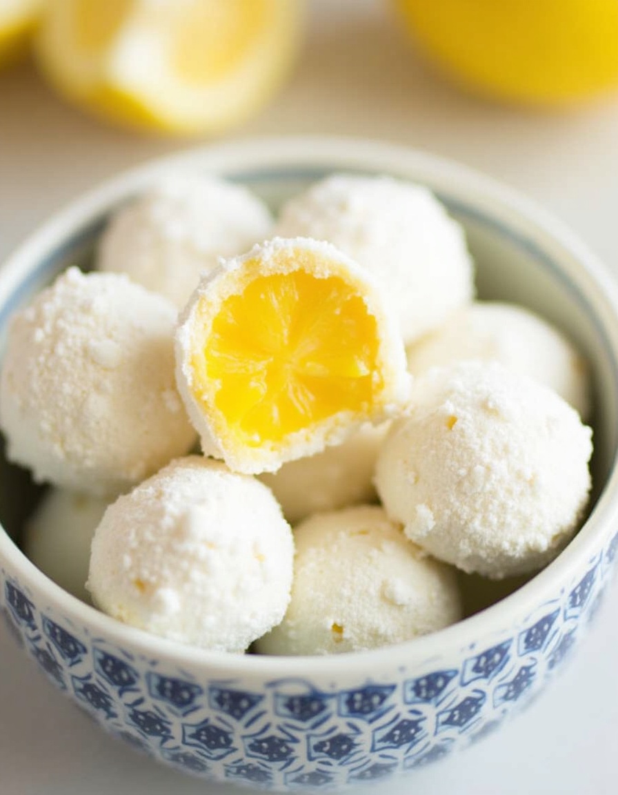 White Chocolate Lemon Truffles