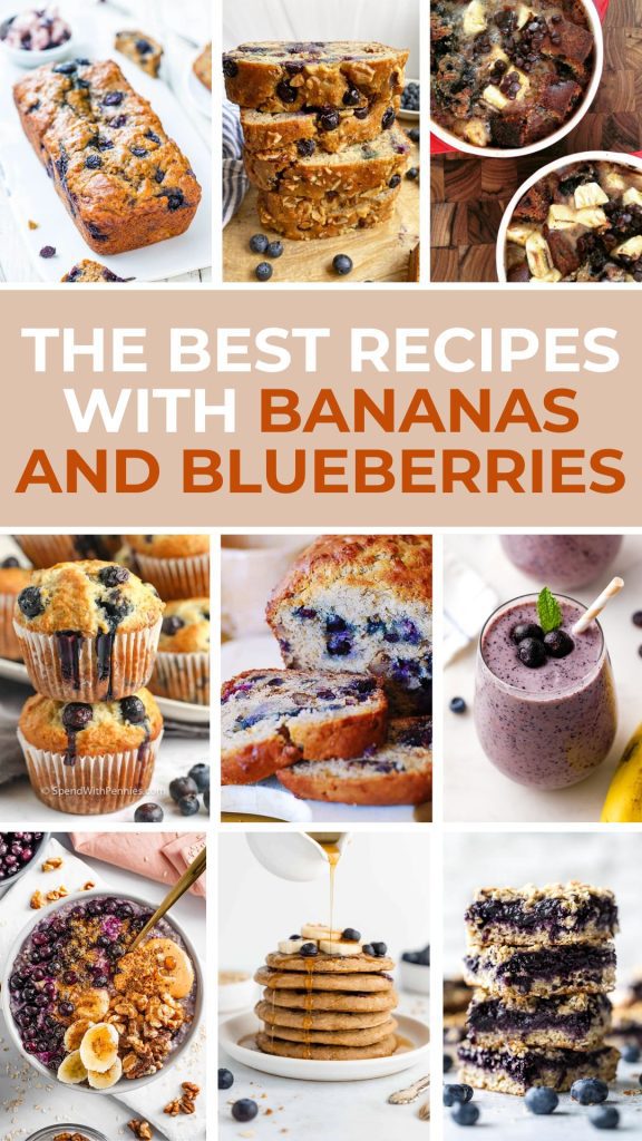 11 Easy Recipes With Bananas And Blueberries You'll Love