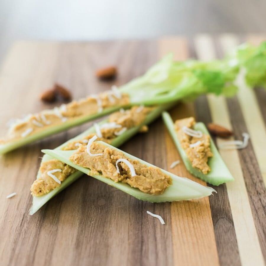 Almond Butter and Celery Sticks