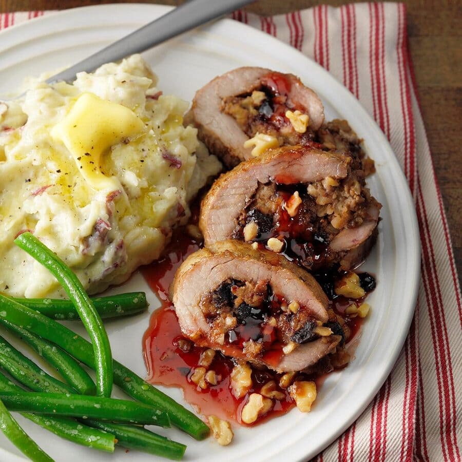 Apple-Stuffed Pork Tenderloin