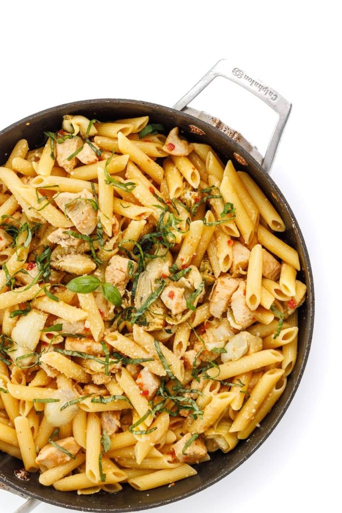 Artichoke Chicken Pasta