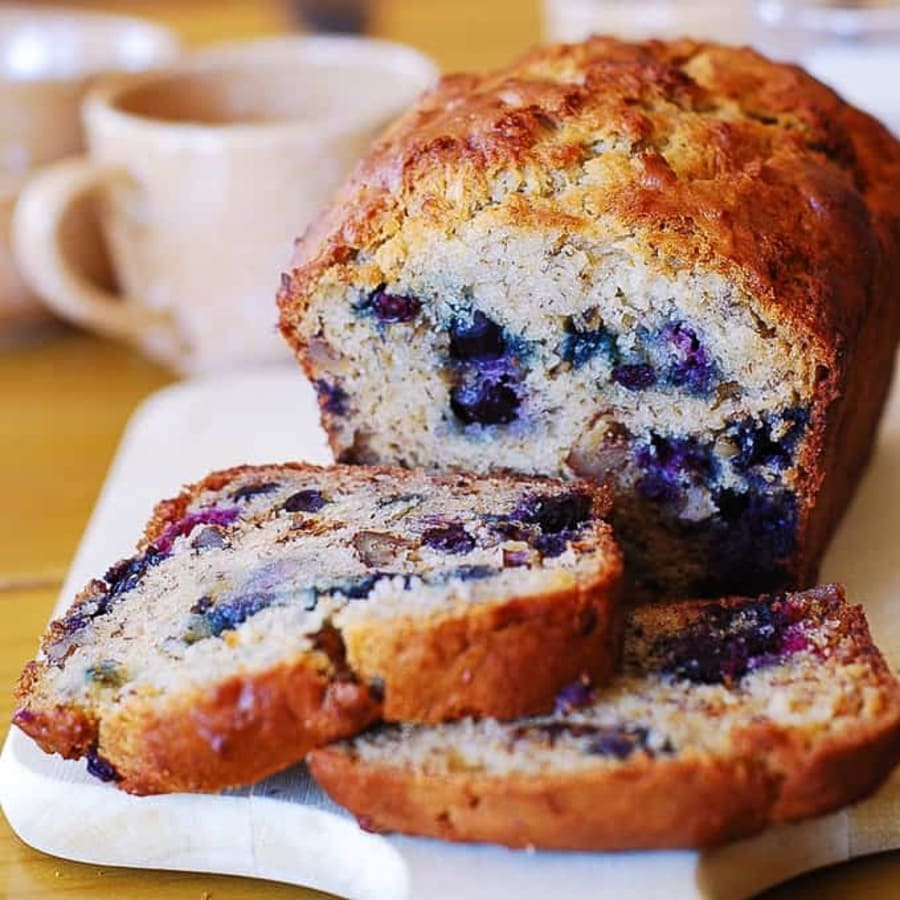 The Best Blueberry Banana Bread