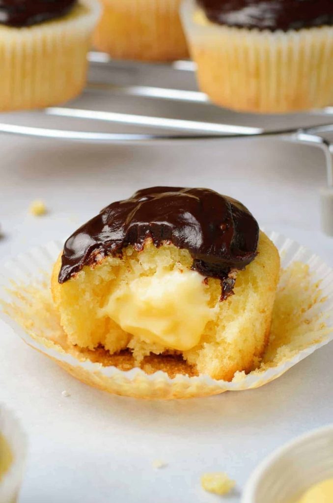 Boston Cream Cupcakes