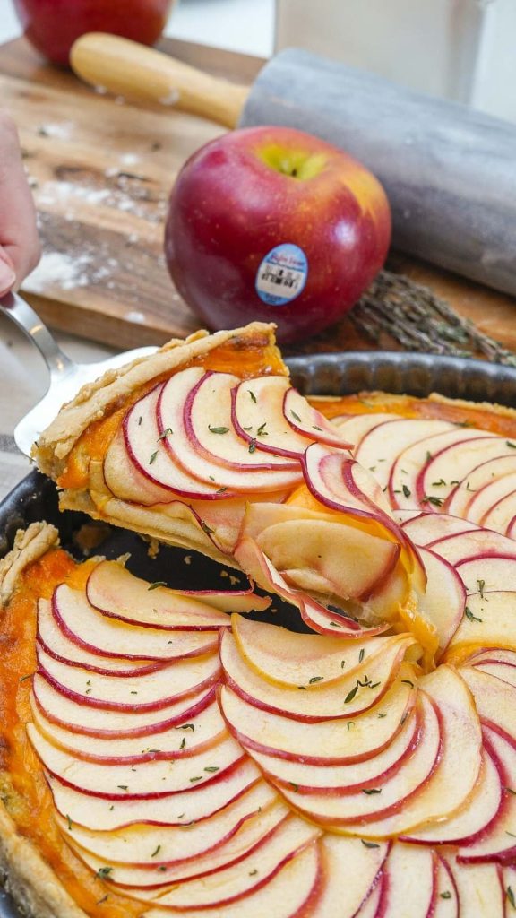 Caramelized Onion and Apple Tart