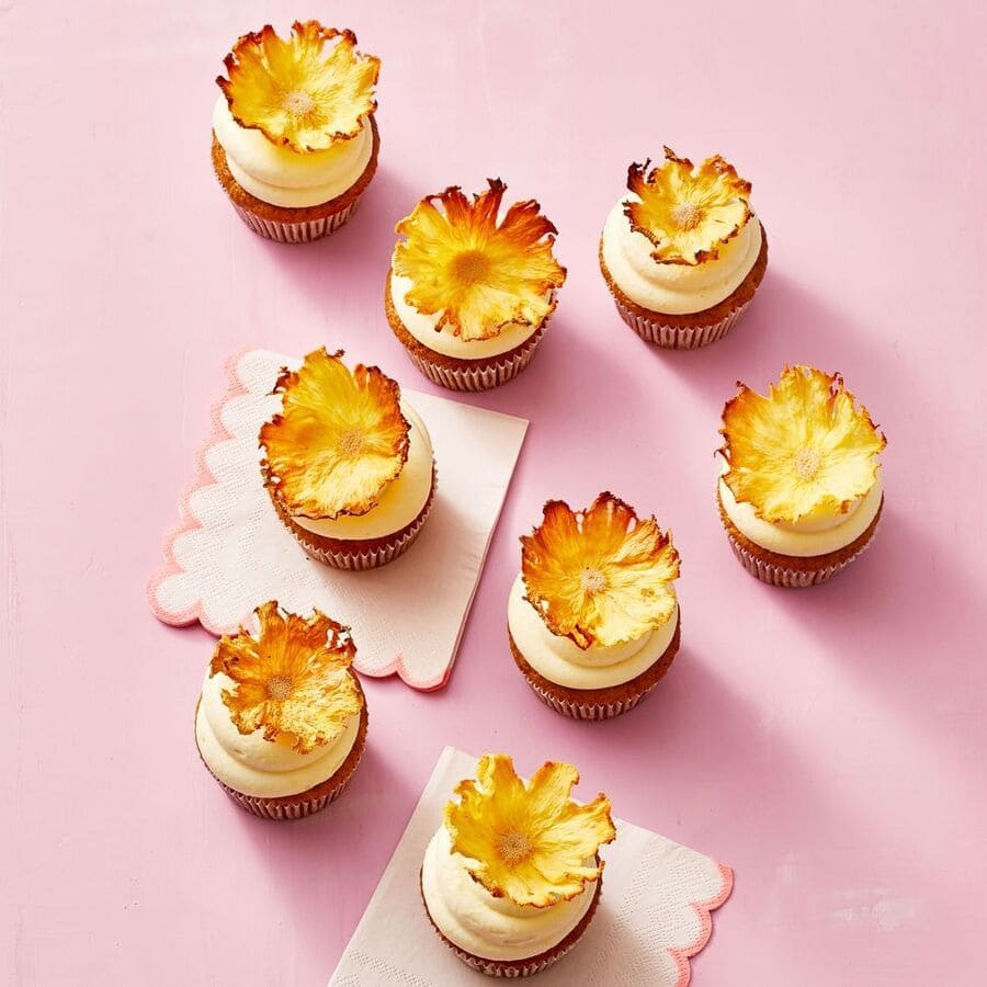 Carrot-Pineapple Cupcakes