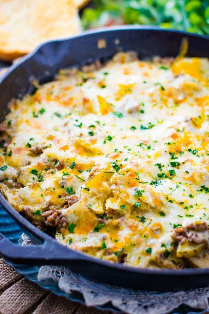 Ground Beef and Potatoes Skillet