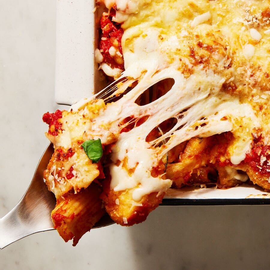 Chicken Nugget Parm Casserole