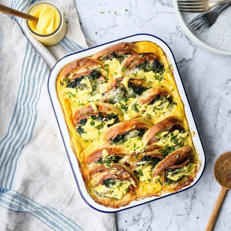 Eggs Florentine Breakfast Bake