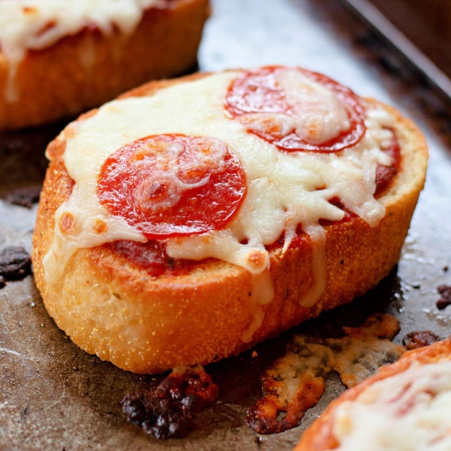 Garlic Toast Pizzas