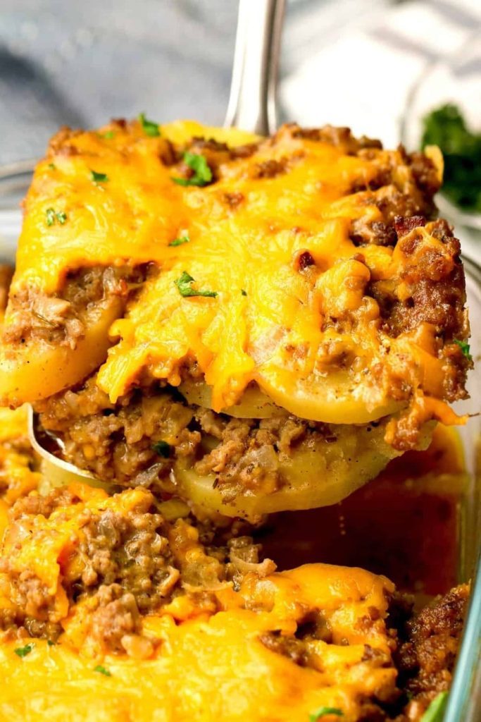 Ground Beef and Potato Casserole