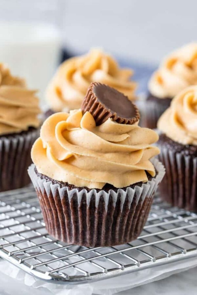 Peanut Butter and Chocolate Cupcakes