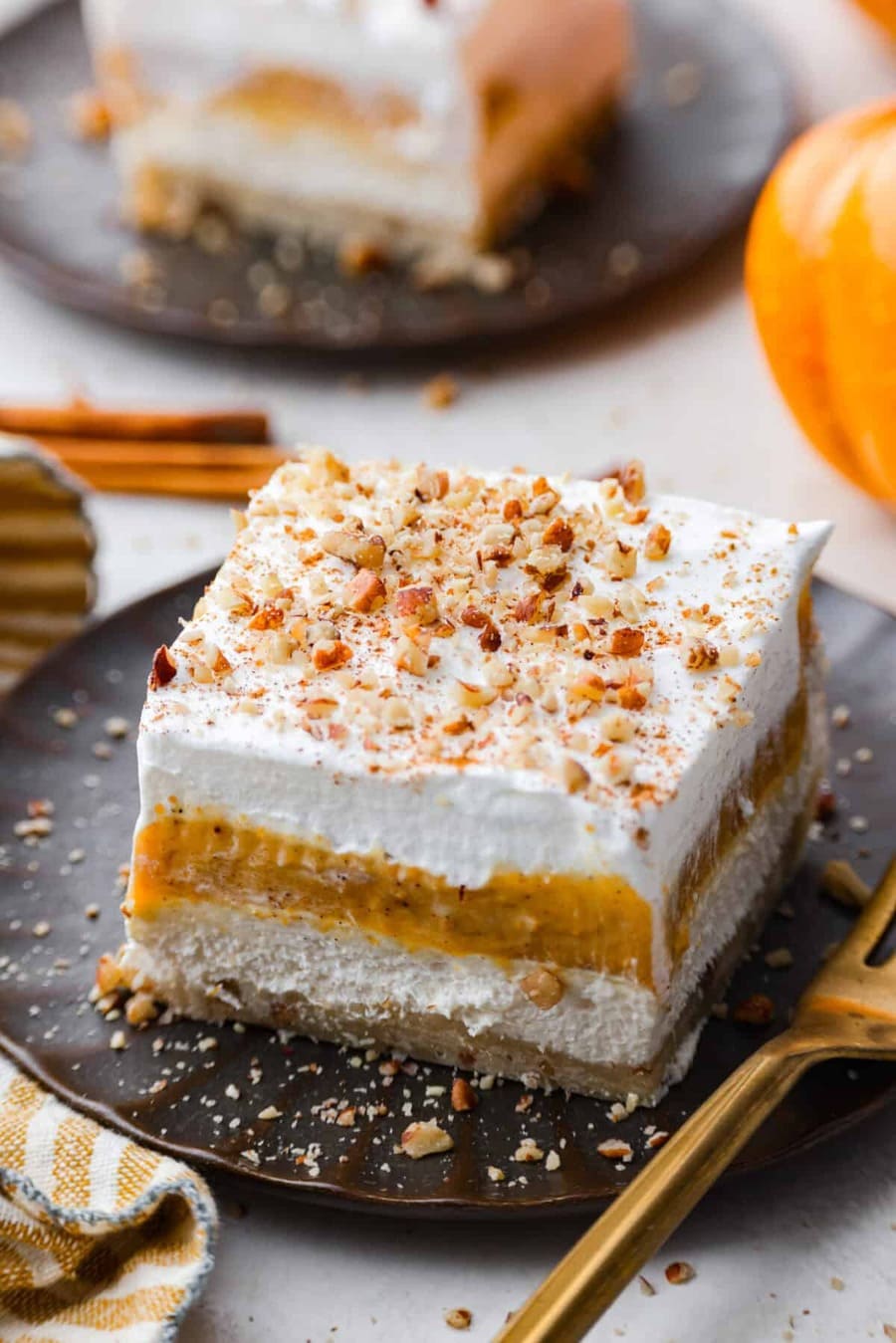 Pumpkin Delight (No-Bake Layered Dessert)