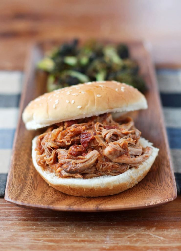 Slow Cooker Apple BBQ Pulled Pork