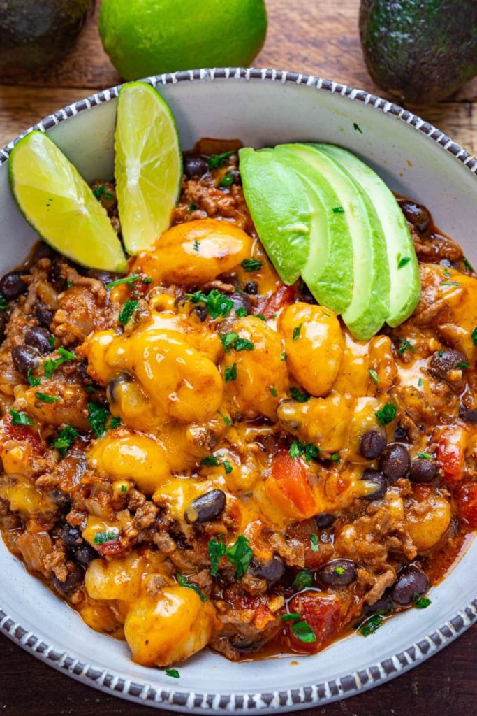 Taco Gnocchi Bake