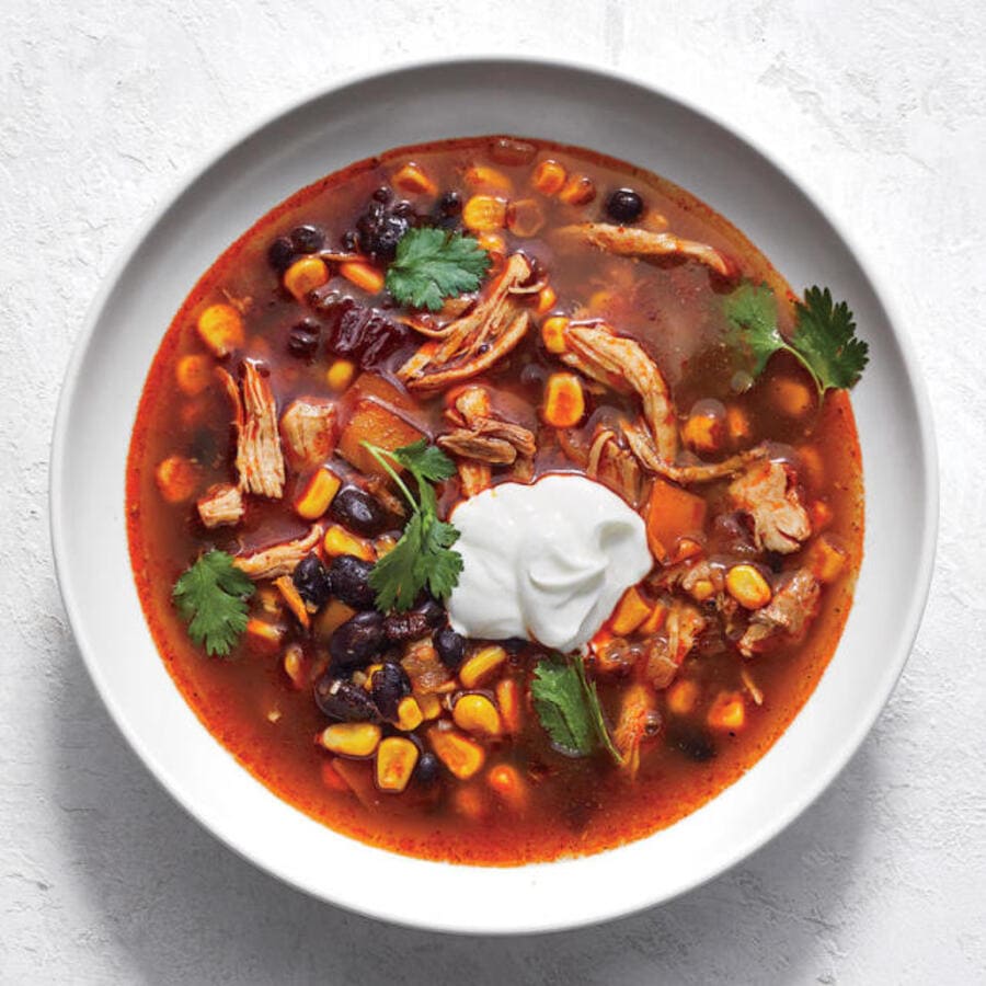 TexMex Chicken and Black Bean Soup