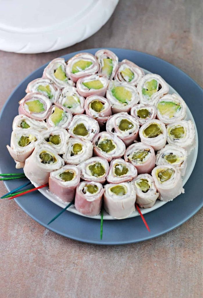 Turkey and Cream Cheese Roll-Ups