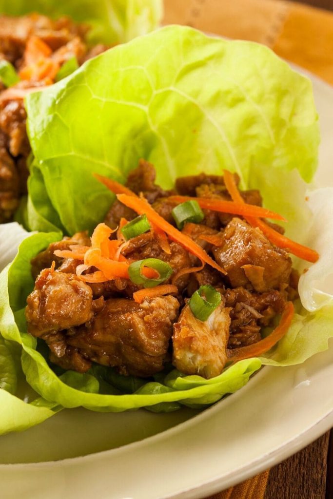 BBQ Asian Pork Lettuce Wraps