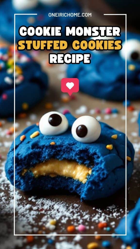 Big Blue Monster Stuffed Cookies Recipe