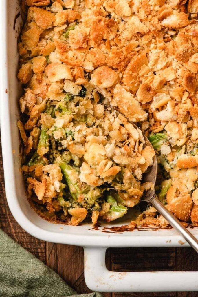 Broccoli Cheese and Cracker Casserole