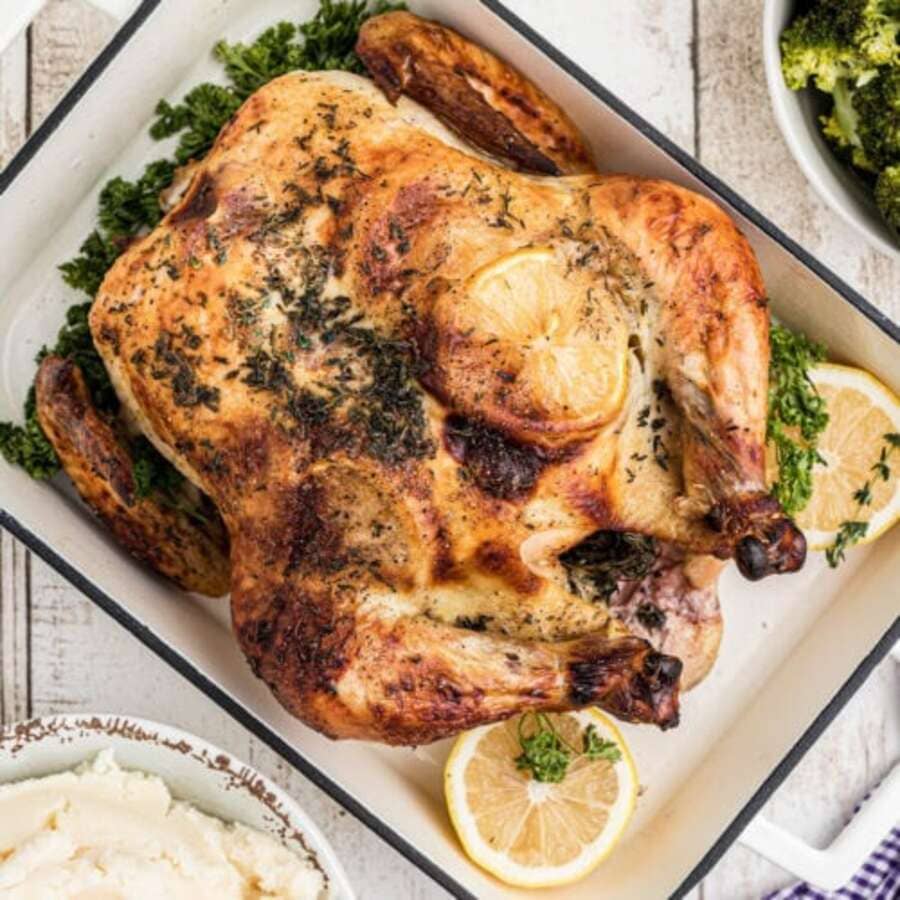 Buttermilk Brined Roast Chicken