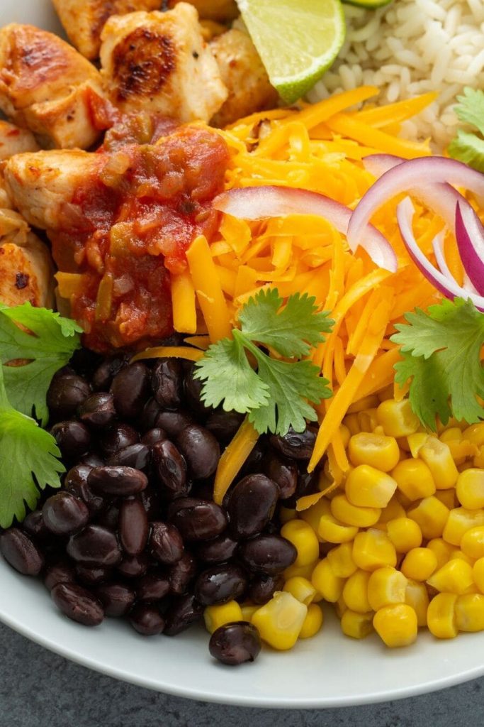 Crockpot Chicken Burrito Bowl