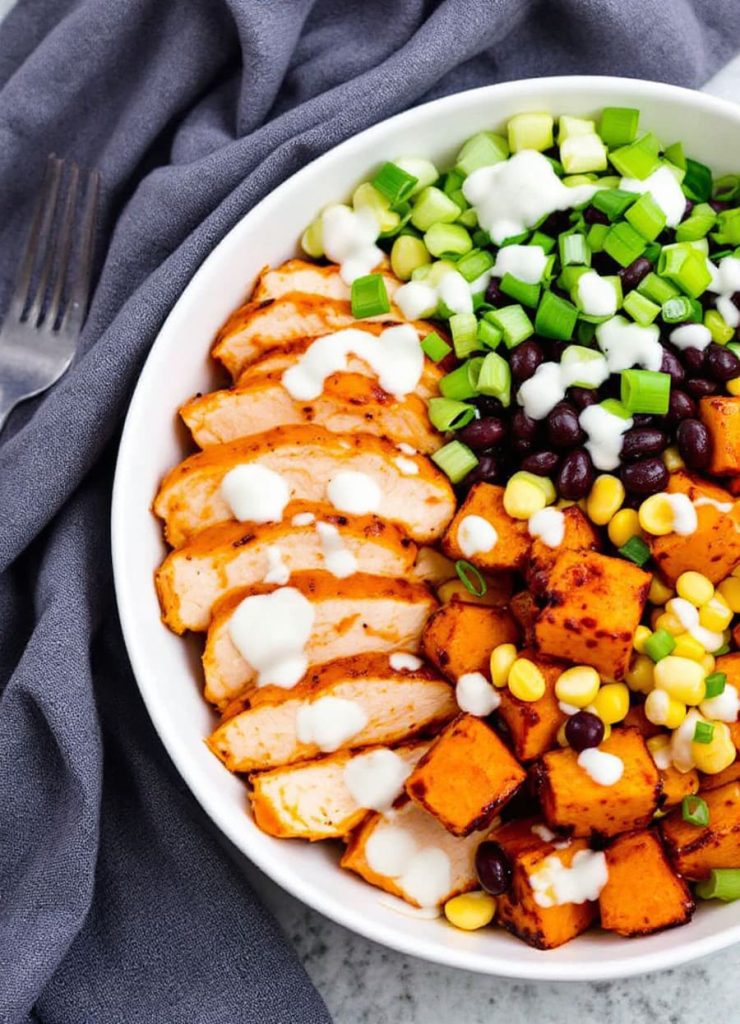 Healthy Buffalo Chicken Bowls