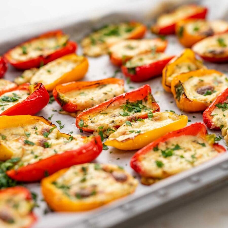 Keto Stuffed Mini Bell Peppers