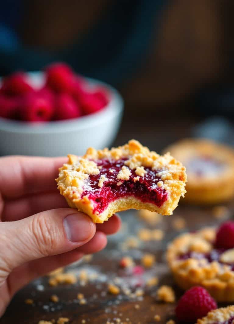 Raspberry Crumble Cookies Recipe Delicious Costco-Style Treats