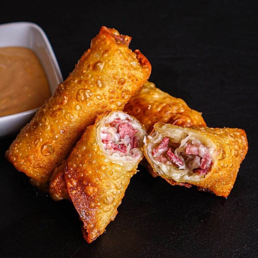 Reuben Egg Rolls