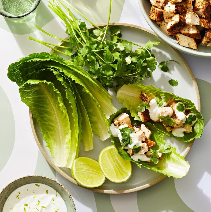 Spice-Rubbed Chicken Lettuce Cups