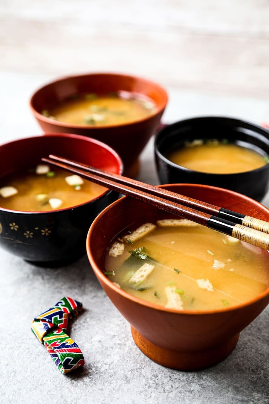 Spicy Miso Soup with Ichimi Togarashi