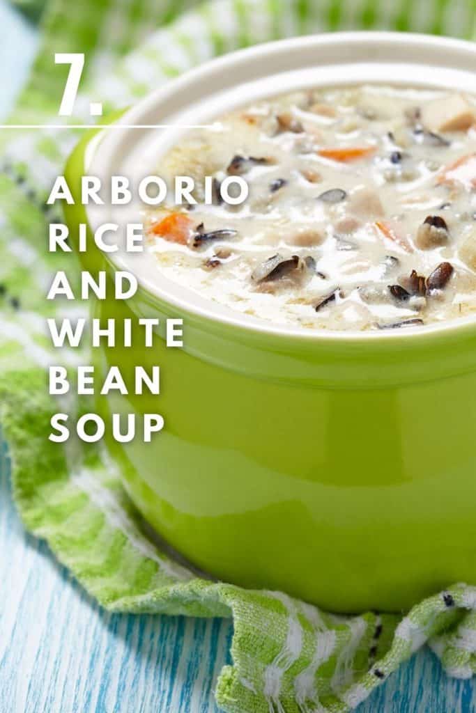 Arborio Rice and White Bean Soup