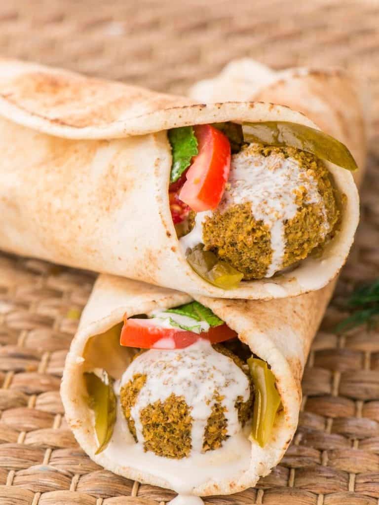 Baked Falafel Sandwich