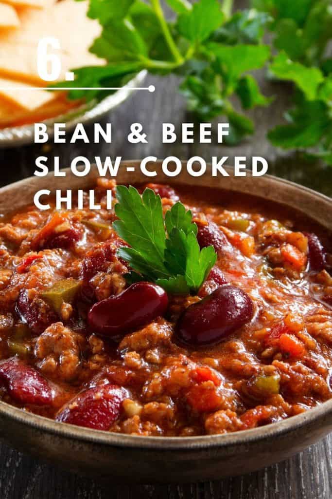 Bean & Beef Slow-Cooked Chili