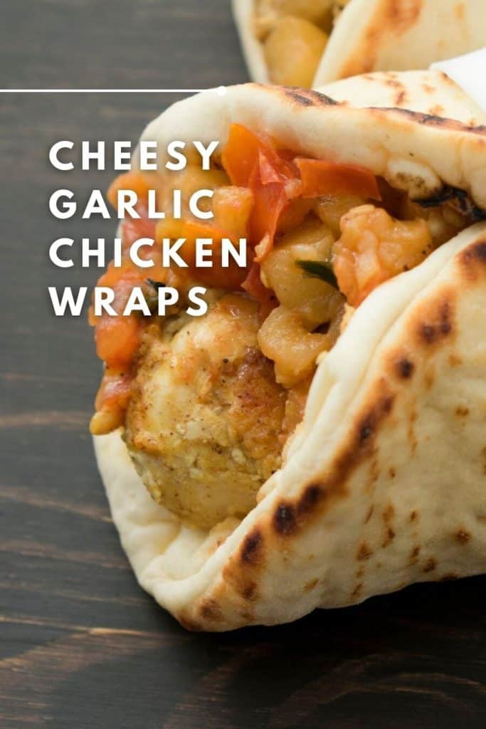 Cheesy Garlic Chicken Wraps Recipe