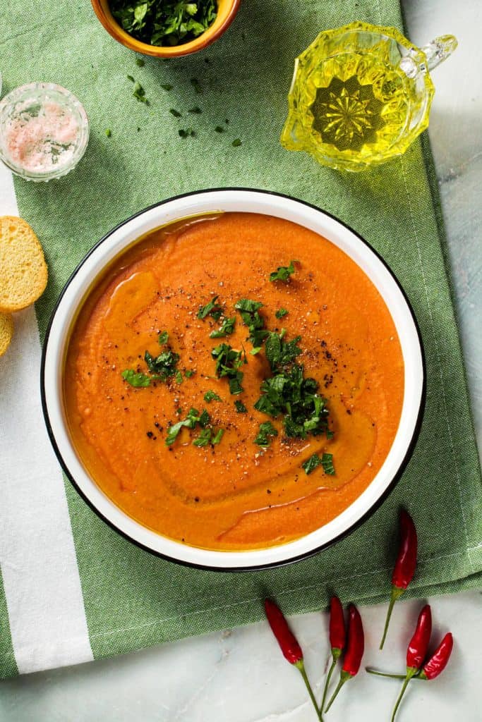 Creamy White Bean Tomato Soup