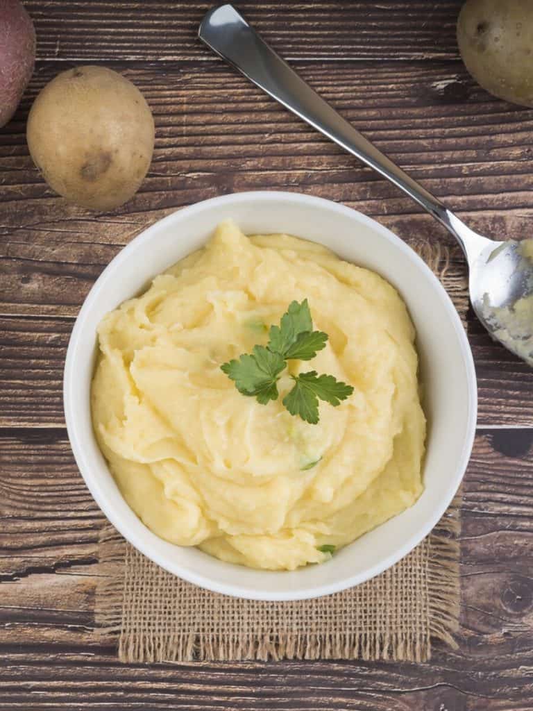 Crockpot Garlic Mashed Potatoes