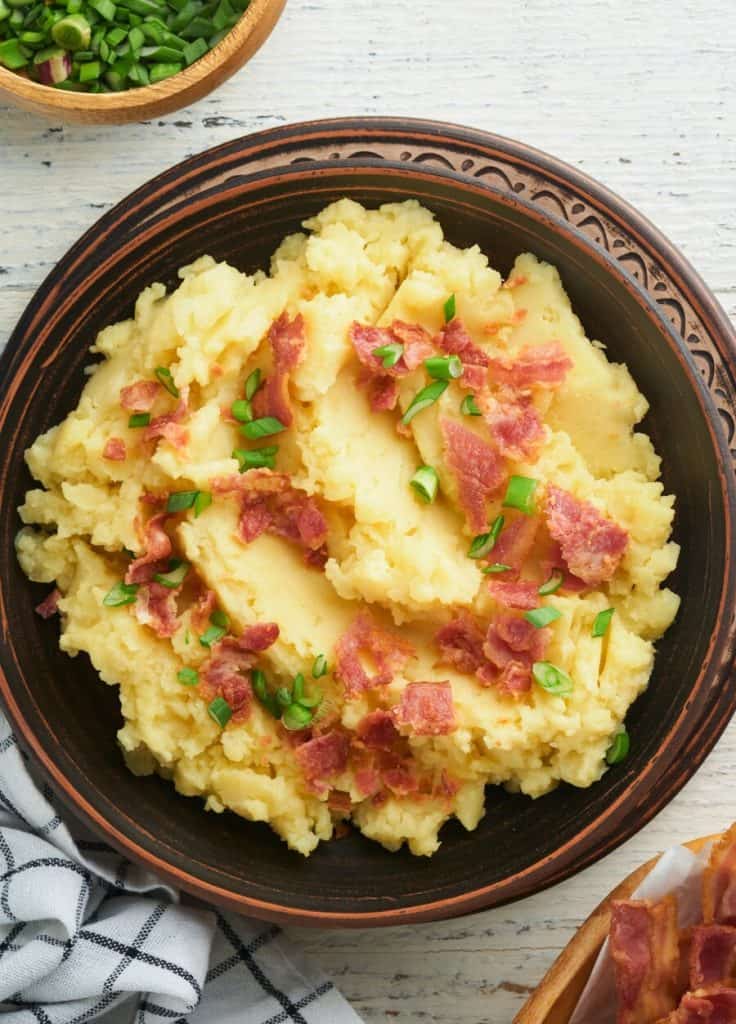 Crockpot Loaded Mashed Potatoes